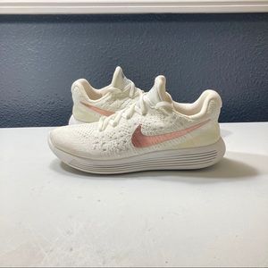 NIKE LUNAREPIC FLYKNIT 2 LOW FK X-PLORE WHITE BRONZE WOMEN’S SIZE 10.